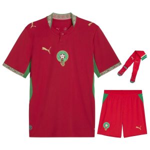 Maillot Maroc Kit Enfant Domicile Coupe du Monde 2026