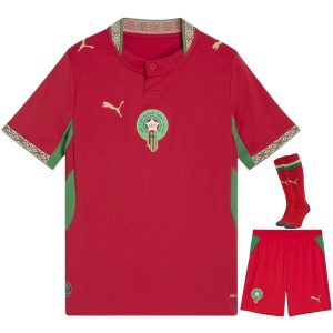 Maillot Maroc Kit Enfant Domicile Coupe du Monde 2026