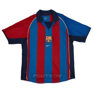 Maillot Barca Domicile 2001 2002 Rivaldo