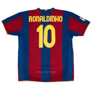 Maillot Barca Domicile 2007 2008 Ronaldinho