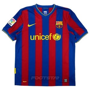 Maillot Barca Domicile 2009 2010 Iniesta