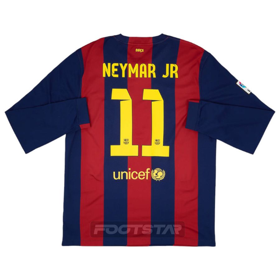 Maillot Barca Domicile 2014 2015 Neymar Manches Longues