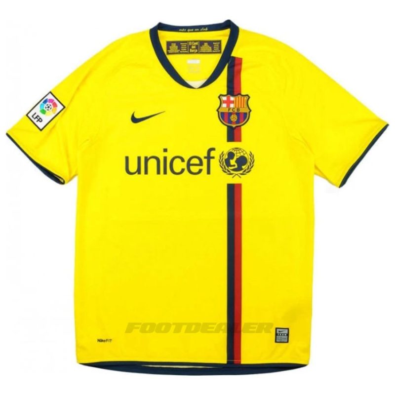 Maillot Barca Exterieur 2008 2009 Iniesta