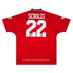 Maillot Manchester United Domicile 1994 1996 Scholes