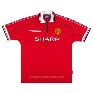 Maillot Manchester United Domicile 1998 2000 Cole