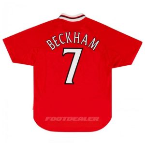 Maillot Manchester United Domicile 1999 2000 Beckham