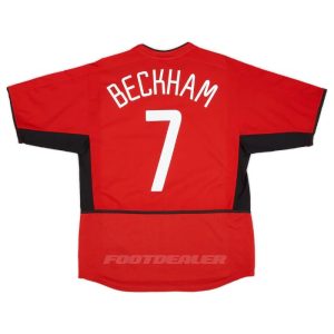 Maillot Manchester United Domicile 2002 2004 Beckham