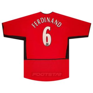 Maillot Manchester United Domicile 2002 2004 Ferdinand
