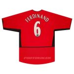 Maillot Manchester United Domicile 2002 2004 Ferdinand