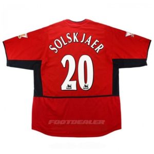 Maillot Manchester United Domicile 2002 2004 Solskjaer