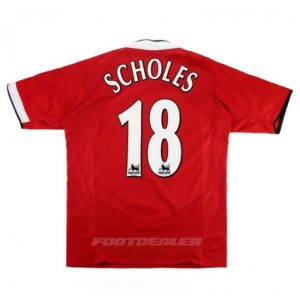 Maillot Manchester United Domicile 2004 2006 Scholes