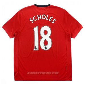 Maillot Manchester United Domicile 2009 2010 Scholes