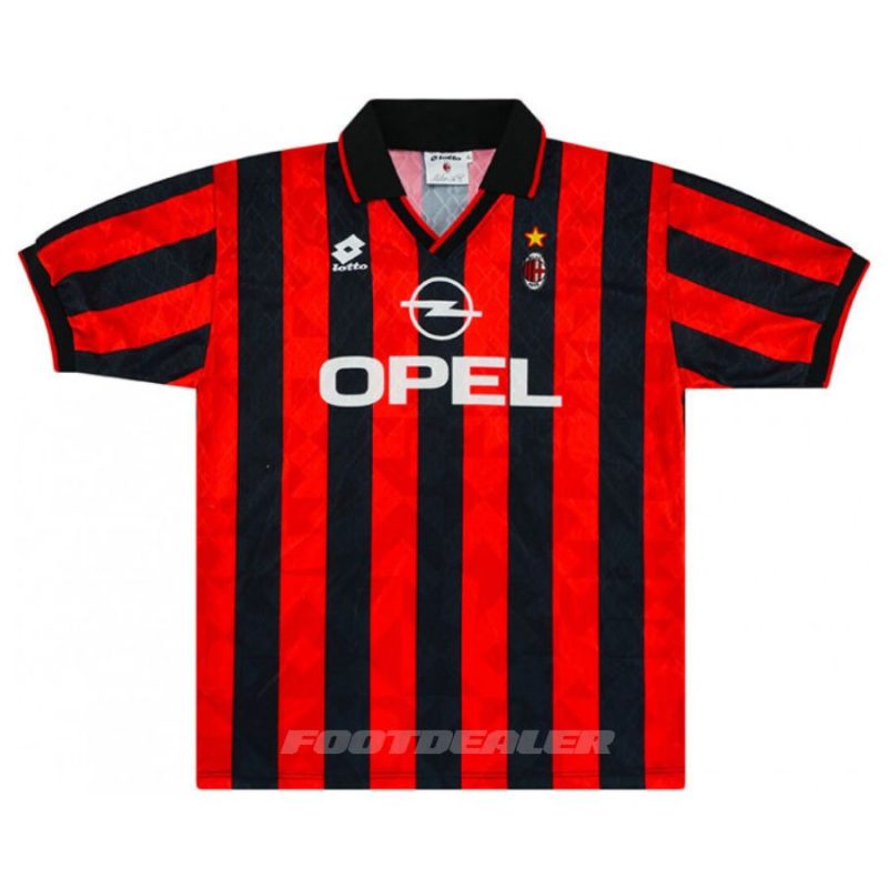 Maillot Milan AC Domicile 1995 1996 Weah