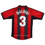 Maillot Milan AC Domicile 1998 2000 Maldini