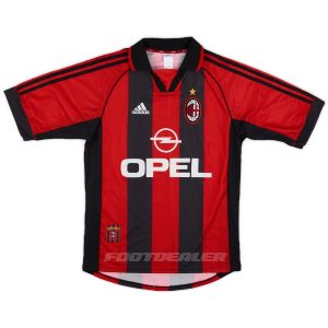 Maillot Milan AC Domicile 1998 2000 Maldini