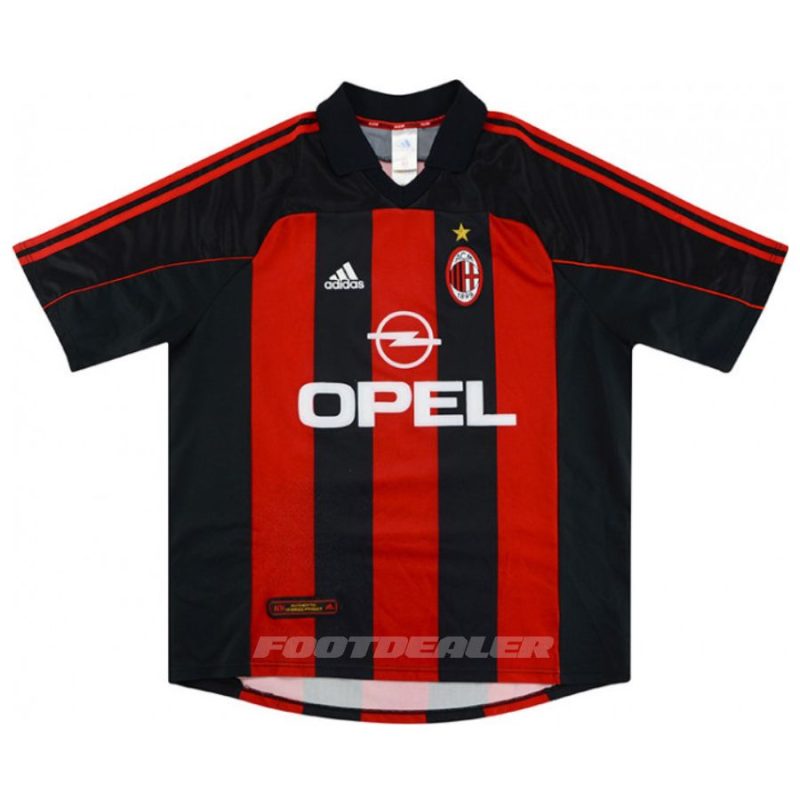 Maillot Milan AC Domicile 2000 2002