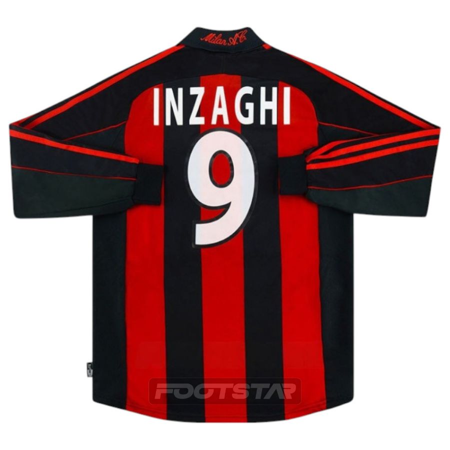 Maillot Milan AC Domicile 2000 2002 Inzaghi