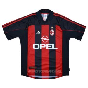 Maillot Milan AC Domicile 2000 2002 Maldini