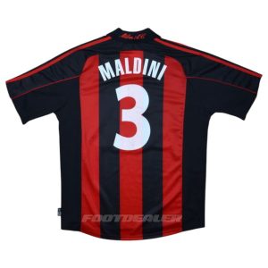 Maillot Milan AC Domicile 2000 2002 Maldini