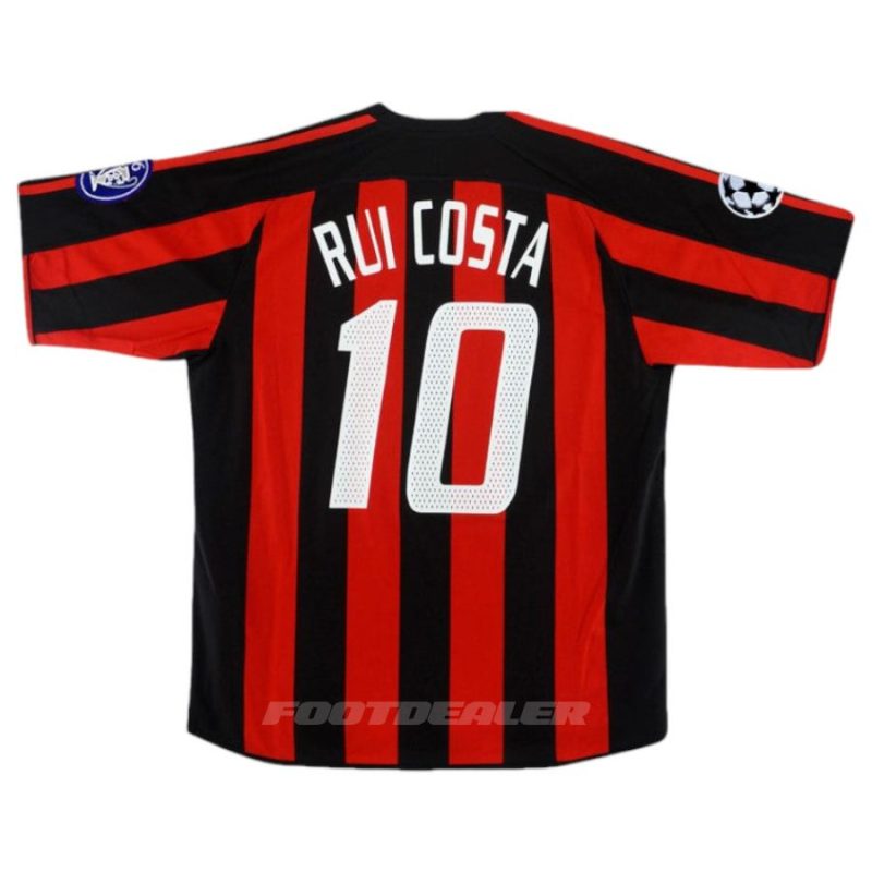 Maillot Milan AC Domicile 2003 2004 Rui Costa