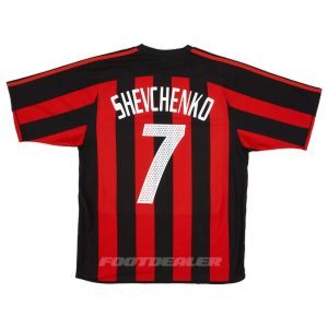 Maillot Milan AC Domicile 2003 2004 Shevchenko