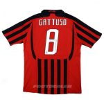 Maillot Milan AC Domicile 2007 2008 Gattuso