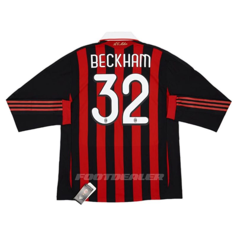 Maillot Milan AC Domicile 2008 2009 Beckham