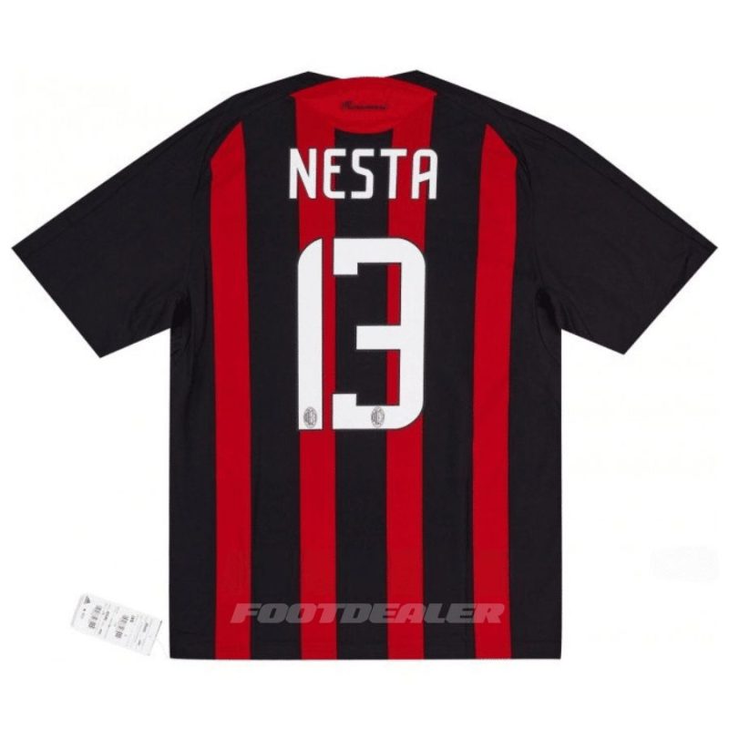 Maillot Milan AC Domicile 2008 2009 Nesta