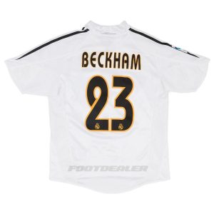 Maillot Real Madrid Domicile 2004 2005 Beckham