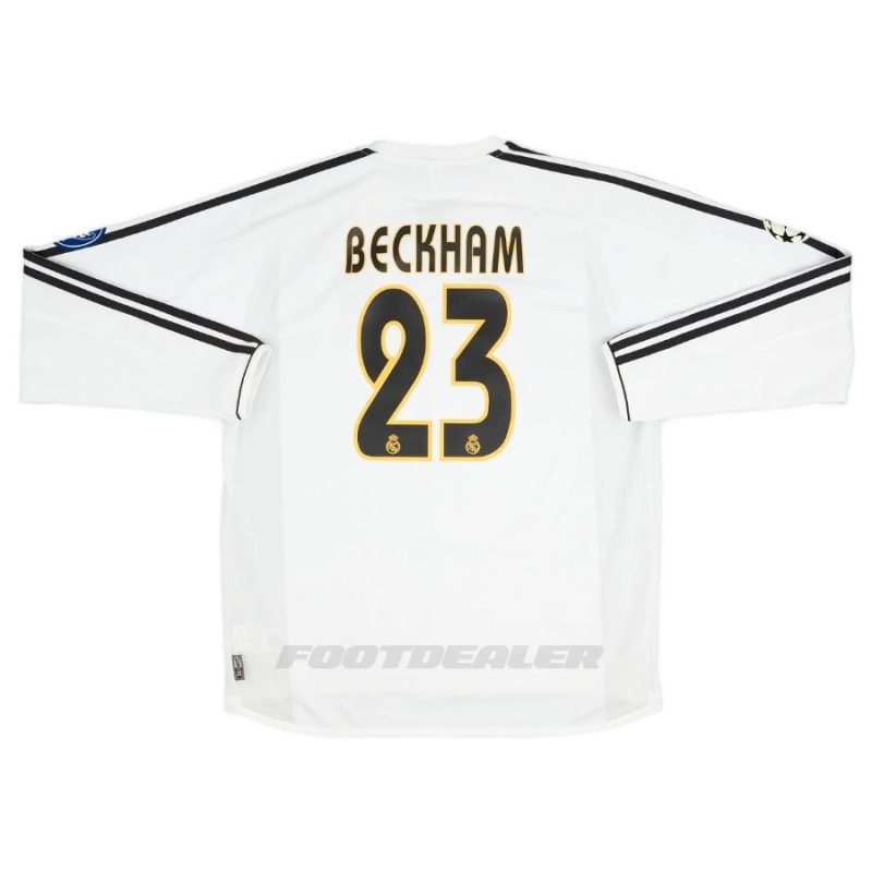 Maillot Real Madrid Domicile 2004 2005 Beckham Manches Longues