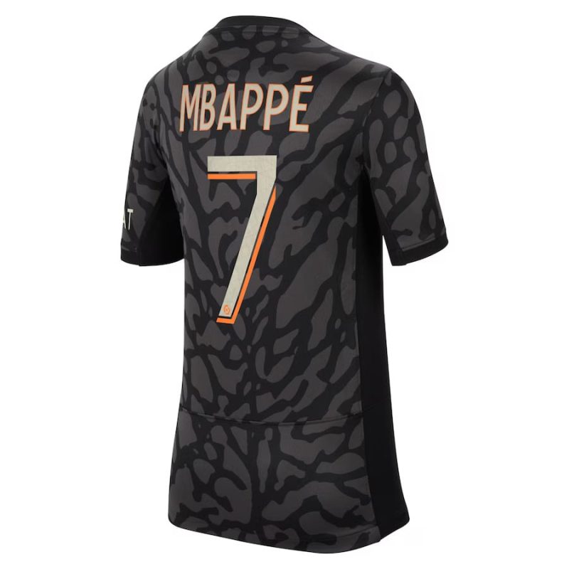 MAILLOT KIT ENFANT PSG THIRD 2023 2024 MBAPPE – Image 6