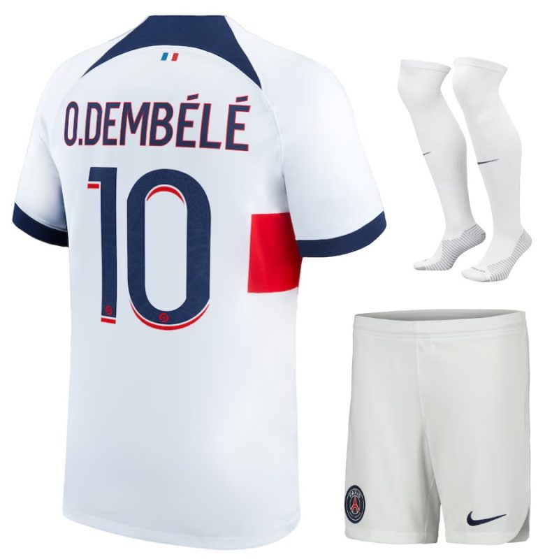 MAILLOT KIT ENFANT PSG EXTERIEUR 2023 2024 DEMBELE