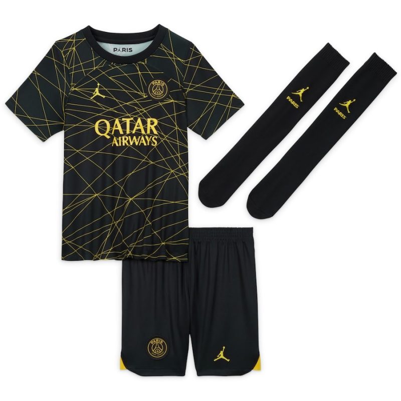 MAILLOT KIT ENFANT PSG JORDAN FOURTH 2022 2023 – Image 3