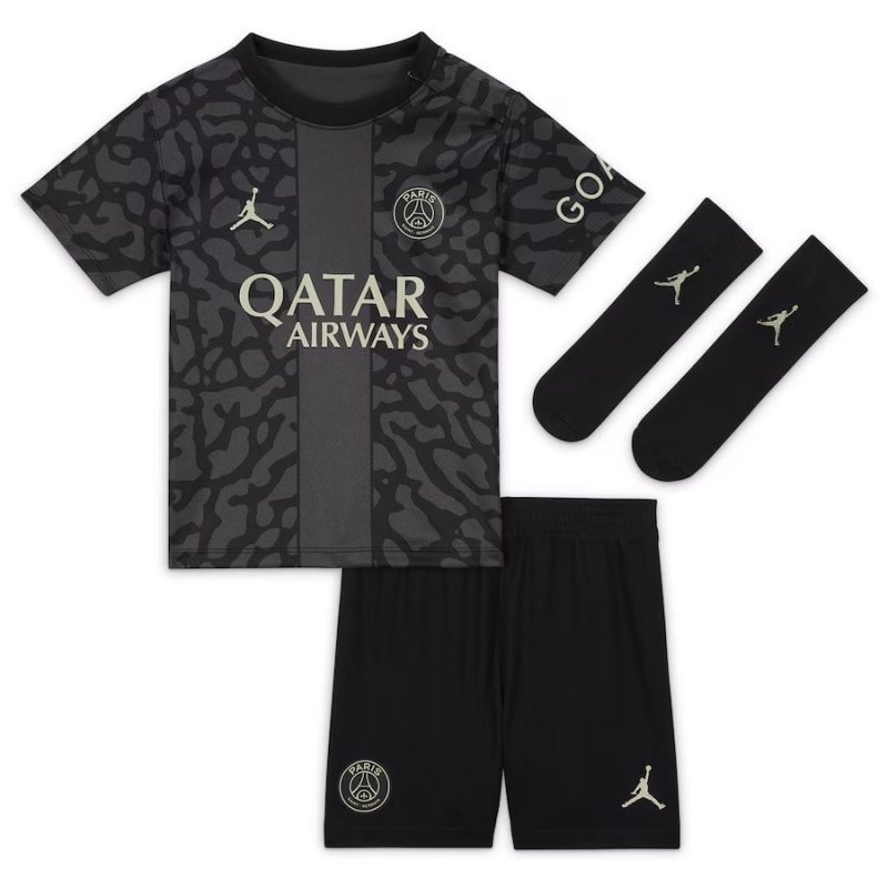 MAILLOT KIT ENFANT PSG THIRD 2023 2024 MBAPPE – Image 3