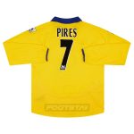 Maillot Arsenal Exterieur 2003 2004 Pires Manches Longues