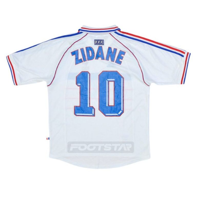 Maillot Extérieur Equipe De France 2000-2001 - N°10 Zidane - Taille XL - Vintage