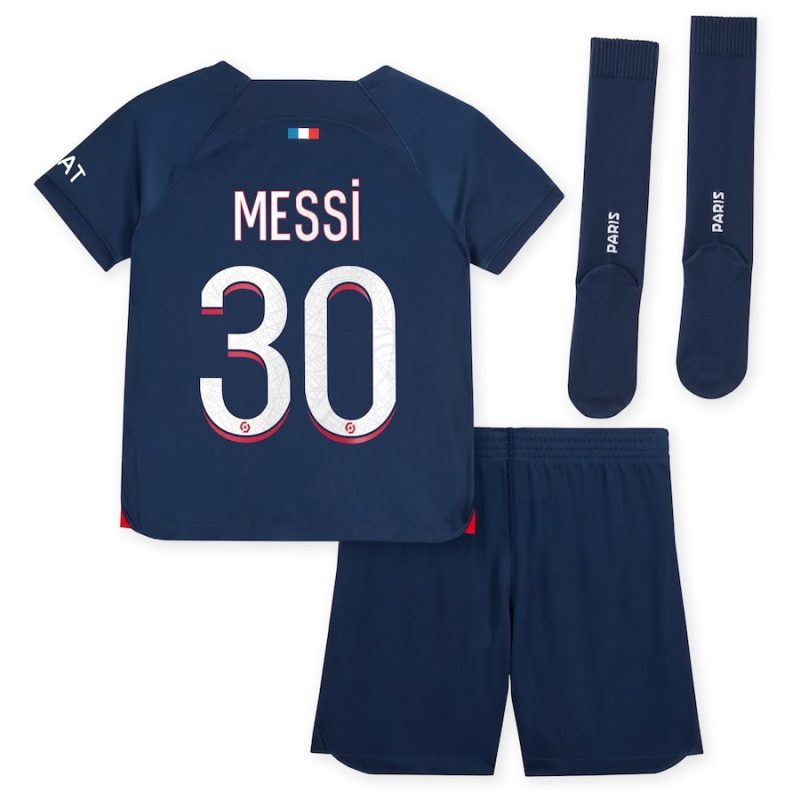 Maillot kit Enfant PSG Domicile Messi 2023 2024 – Image 2