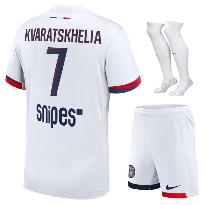 Maillot Kit Enfant PSG Exterieur 2024 2025 Kvaratskhelia