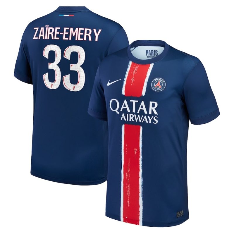 Maillot PSG Domicile 2024 2025 Zaire Emery