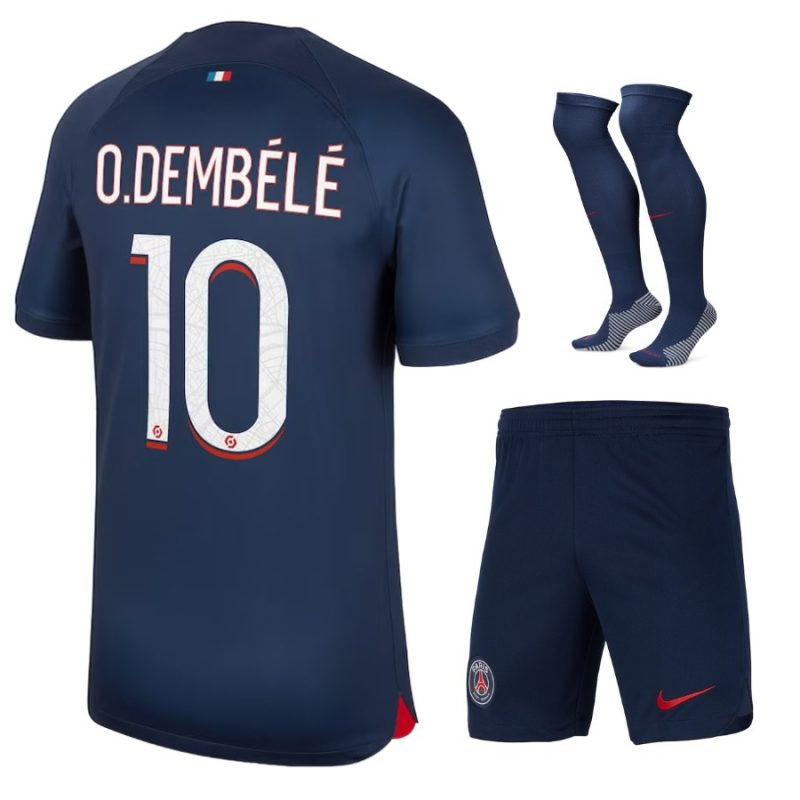 Maillot kit Enfant PSG Domicile Dembele 2023 2024