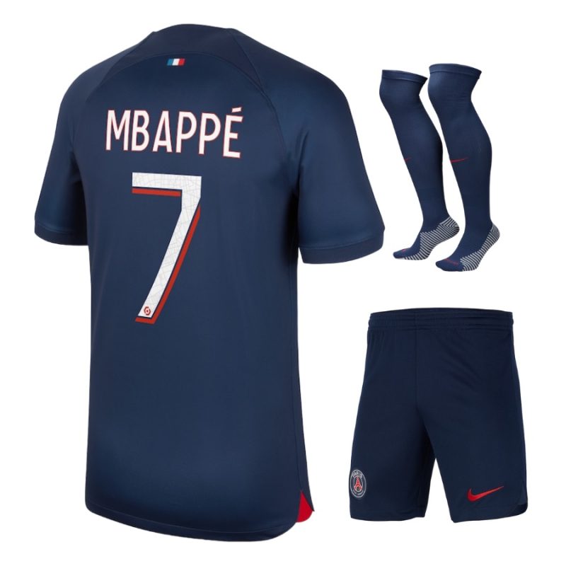 Maillot Kit Enfant PSG Domicile Mbappe 2023 2024