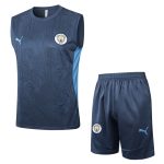 Debardeur Short Manchester City 2024 2025 Bleu