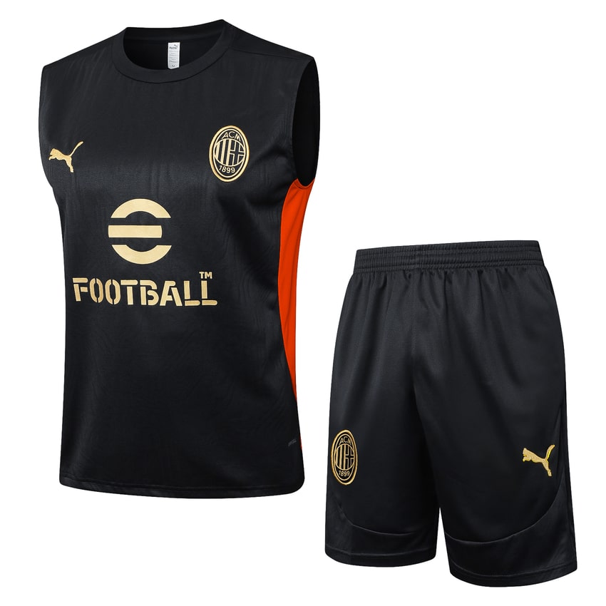 Debardeur Short Milan AC 2024 2025 Noir Sombre