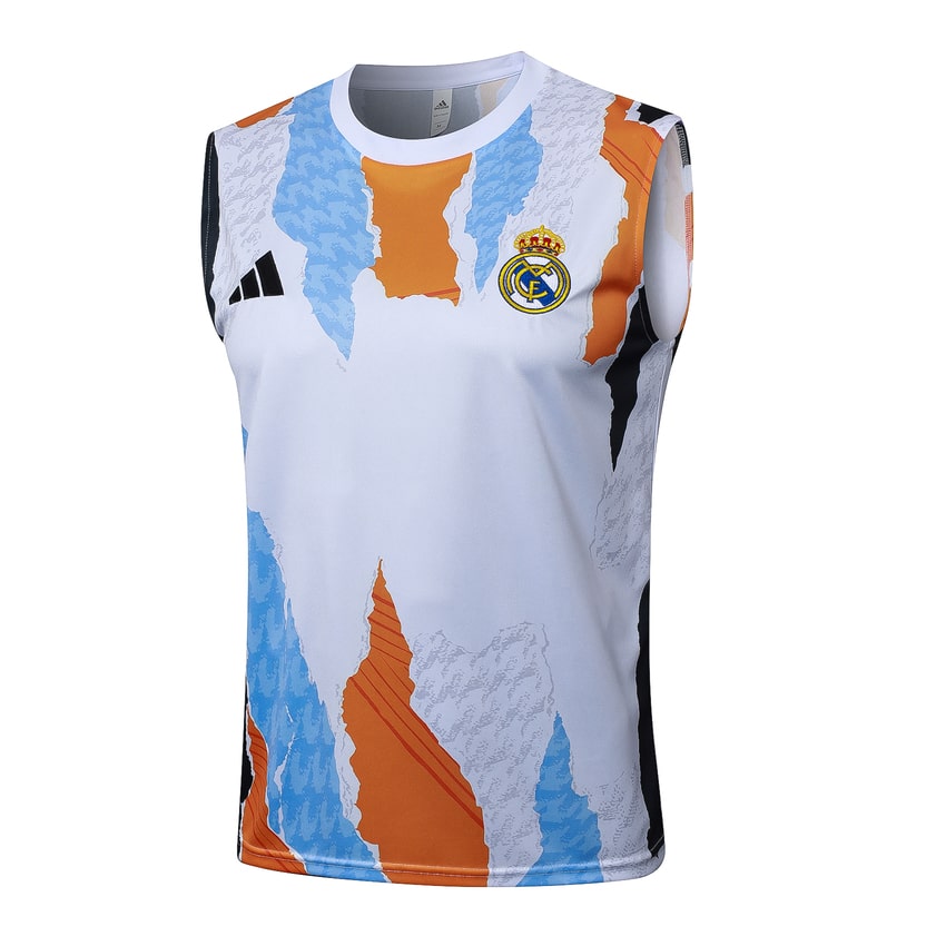 Debardeur Short Real Madrid 2024 2025 Blanc Tache