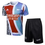 Ensemble Maillot Short Arsenal 2024 2025 Bleu Rouge