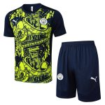 Ensemble Maillot Short Manchester City 2024 2025 Jaune Noir