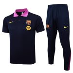Survetement Barca Polo 2024 2025 Bleu Rose