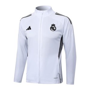 Survetement Real Madrid Veste 2024 2025 Blanc Noir