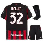 Maillot Kit Enfant Milan AC Domicile 2025 2026 Walker