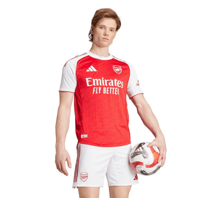 Arsenal Home Match Shirt 2025 2026 Foot Star Maillot Match Arsenal Domicile 2025 2026 1 768x768 